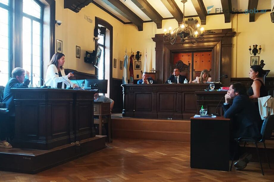 La fiscal Gallo y el fiscal Villalba, en la audiencia.