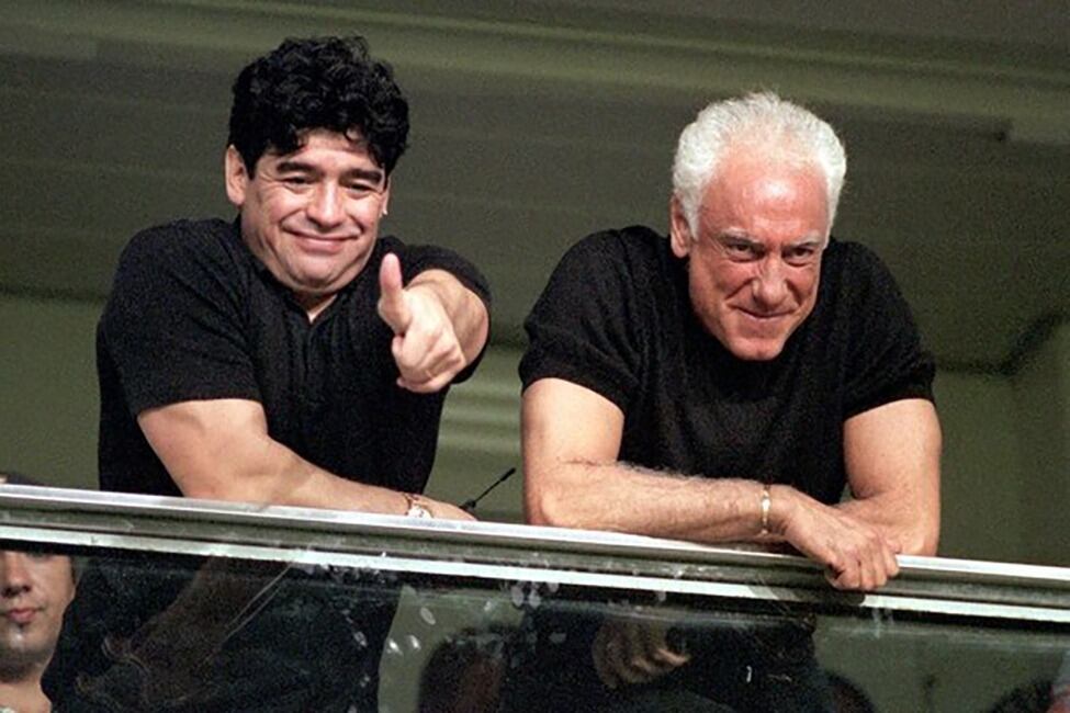 Diego Maradona y Guillermo Coppola, protagonistas de esta anécdota.