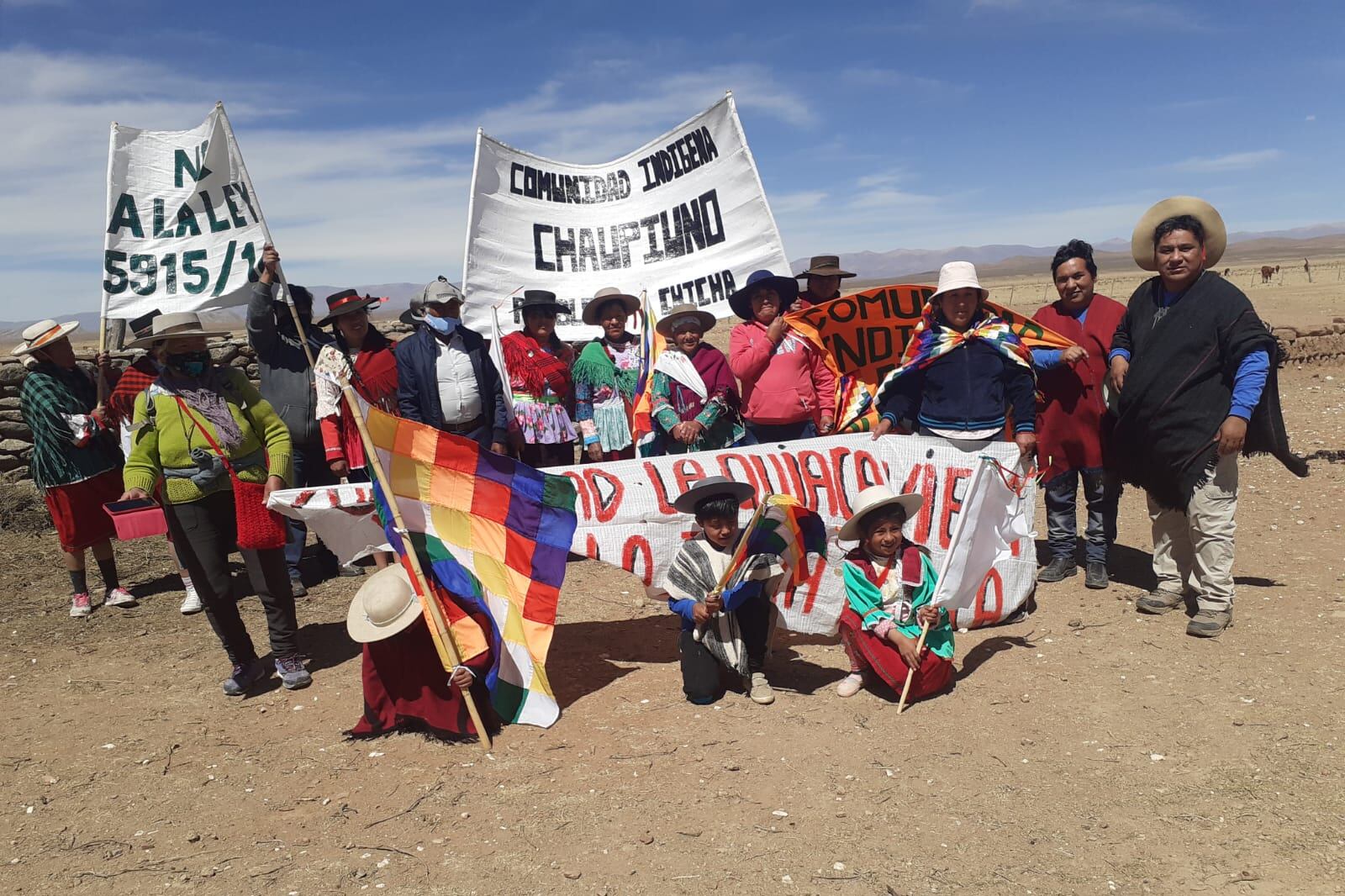 La caminata en la comunidad de Chaupiuno.