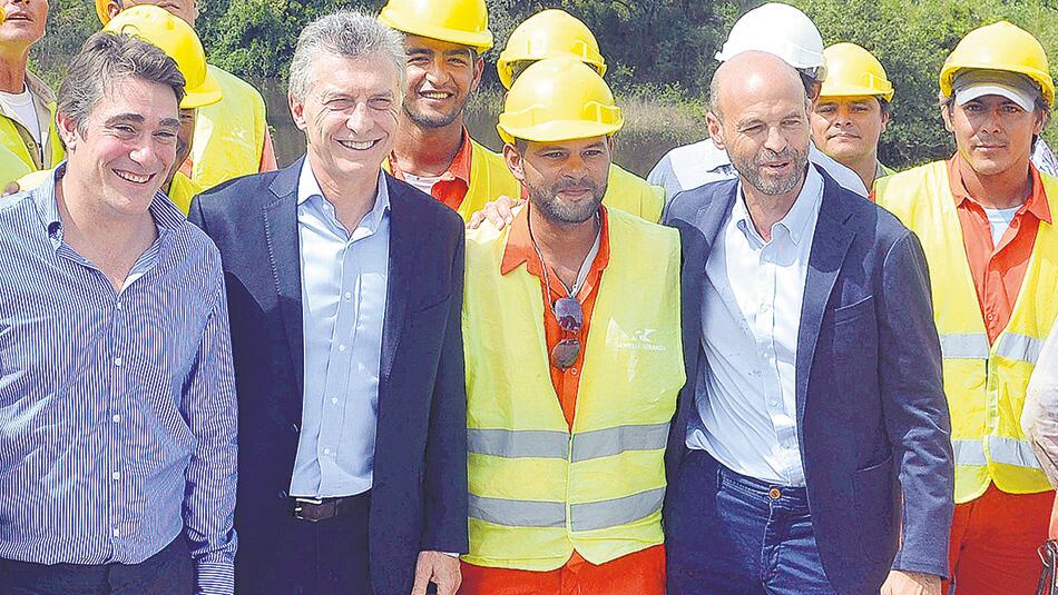 Mauricio Macri, Guillermo Dietrich y Javier Iguacel.