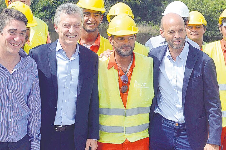 Mauricio Macri, Guillermo Dietrich y Javier Iguacel.