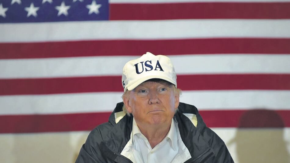 Trump en Puerto Rico.