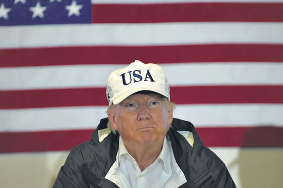 Trump en Puerto Rico.