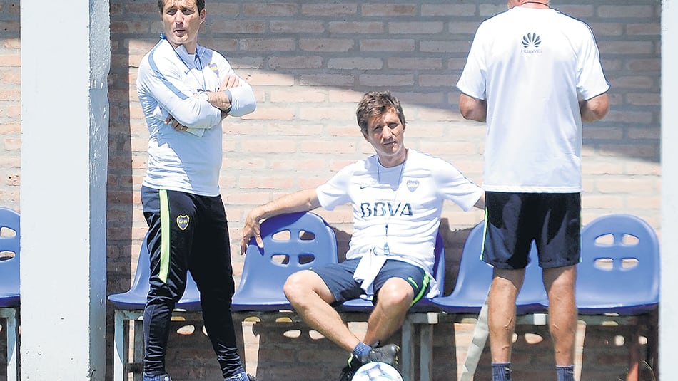 Una pausa en el entrenamiento para Guillermo y Gustavo, quienes ya piensan en el año que viene.