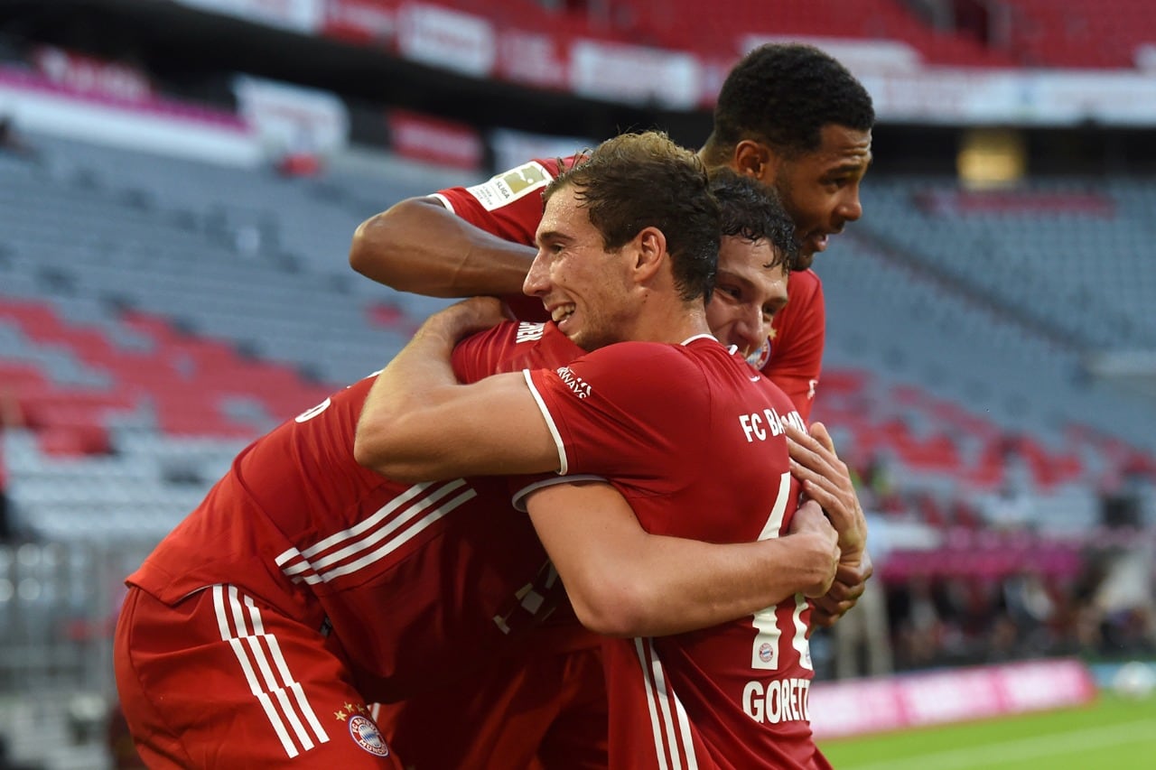 Goertzka lidera los festejos de Bayern Munich.