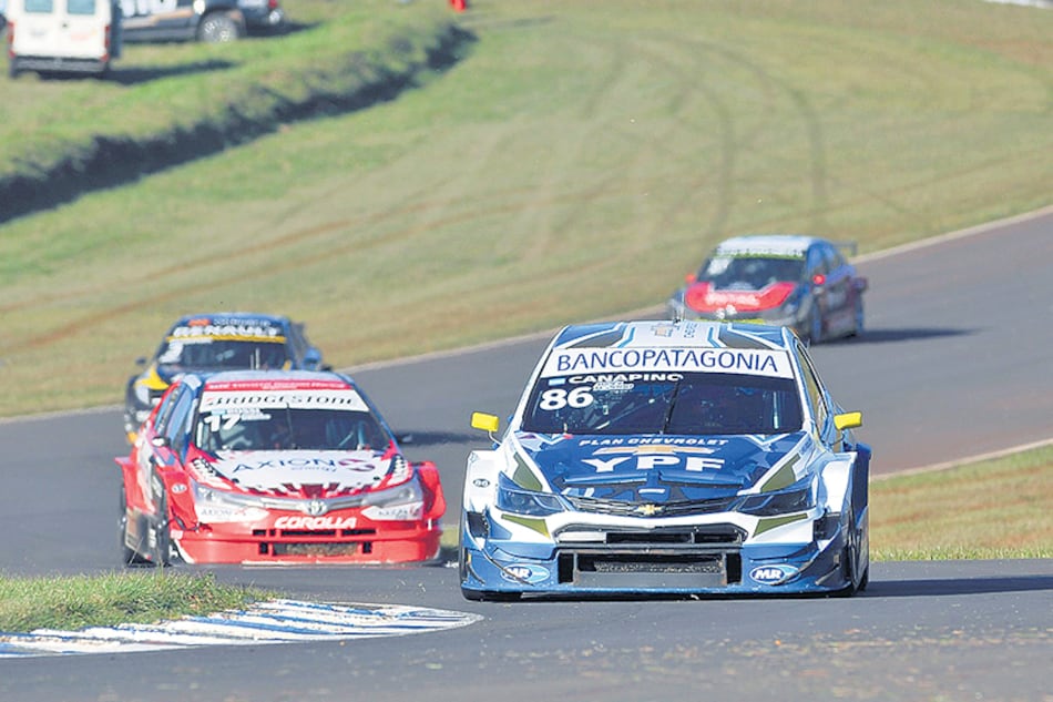 Canapino, ayer en el autódromo de Oberá, en Misiones.