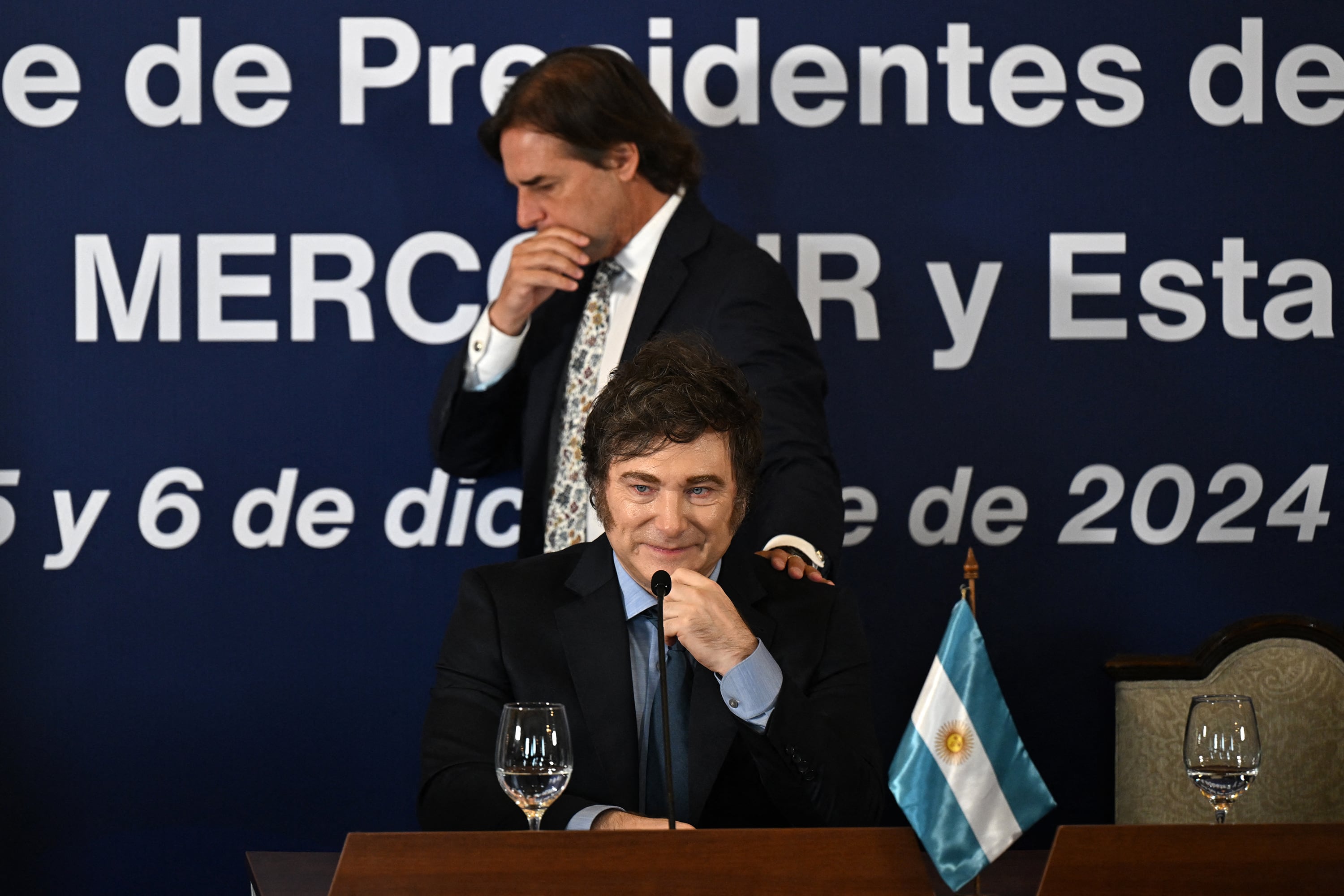 Lacalle Pou, el único aliado que tenía Milei en el Mercosur ya termina su mandato.