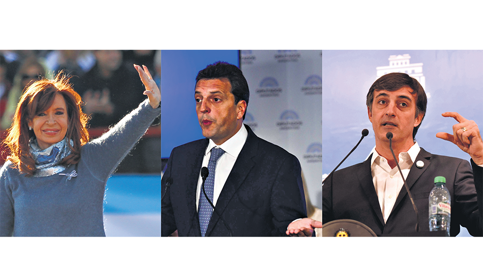 Cristina Kirchner, Sergio Massa y Esteban Bullrich, en las listas de candidatos que competirán en la provincia de Buenos Aires.