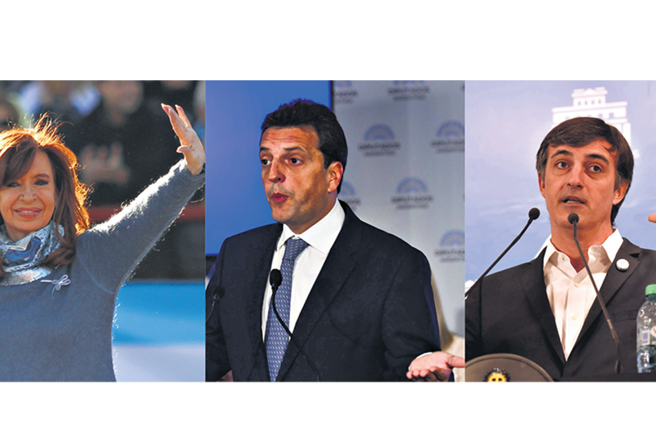 Cristina Kirchner, Sergio Massa y Esteban Bullrich, en las listas de candidatos que competirán en la provincia de Buenos Aires.