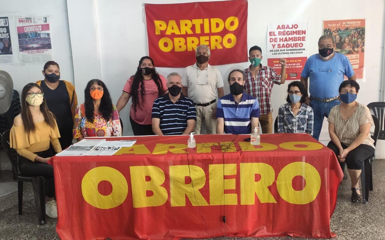 Los referentes del Partido anunciando la presentación en la justicia