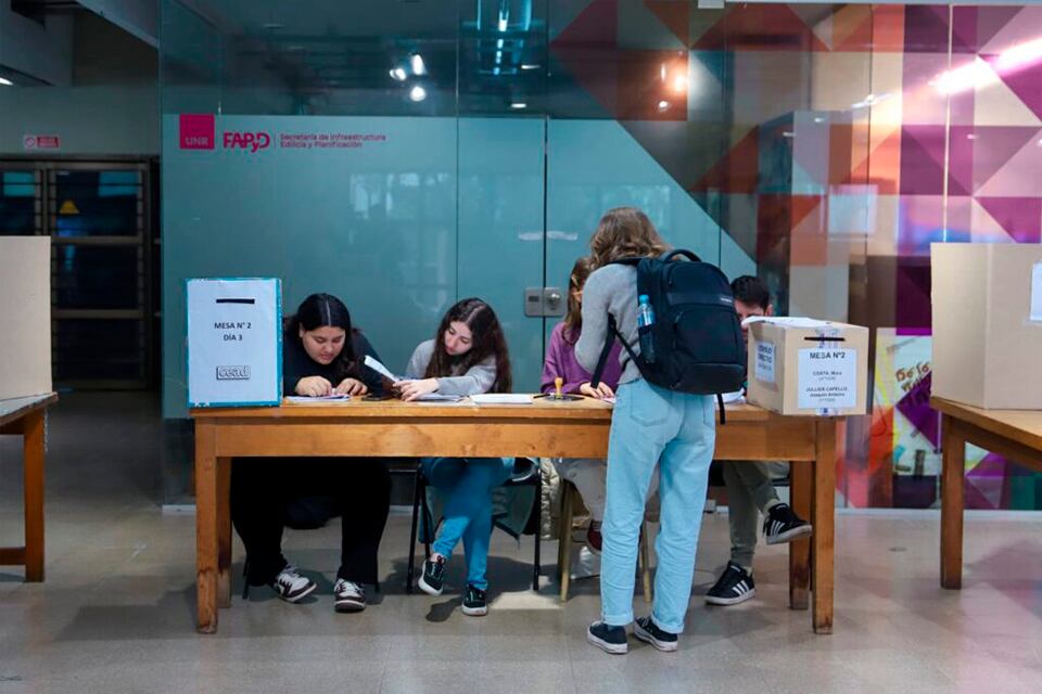 Como en 2022, la elección universitaria se hizo por el sistema de Boleta Única. 