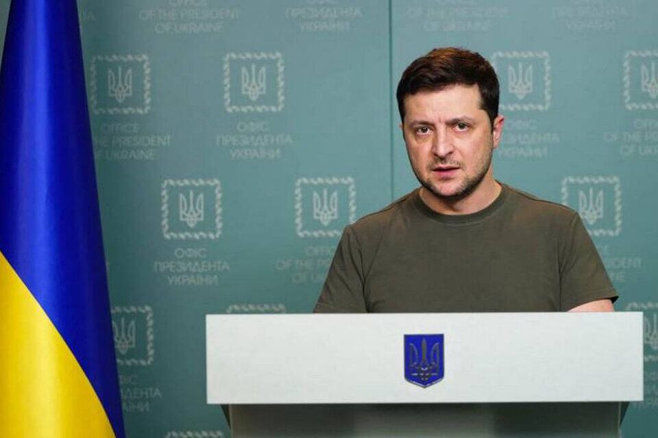 El presidente de Ucrania, Volodimir Zelenski.