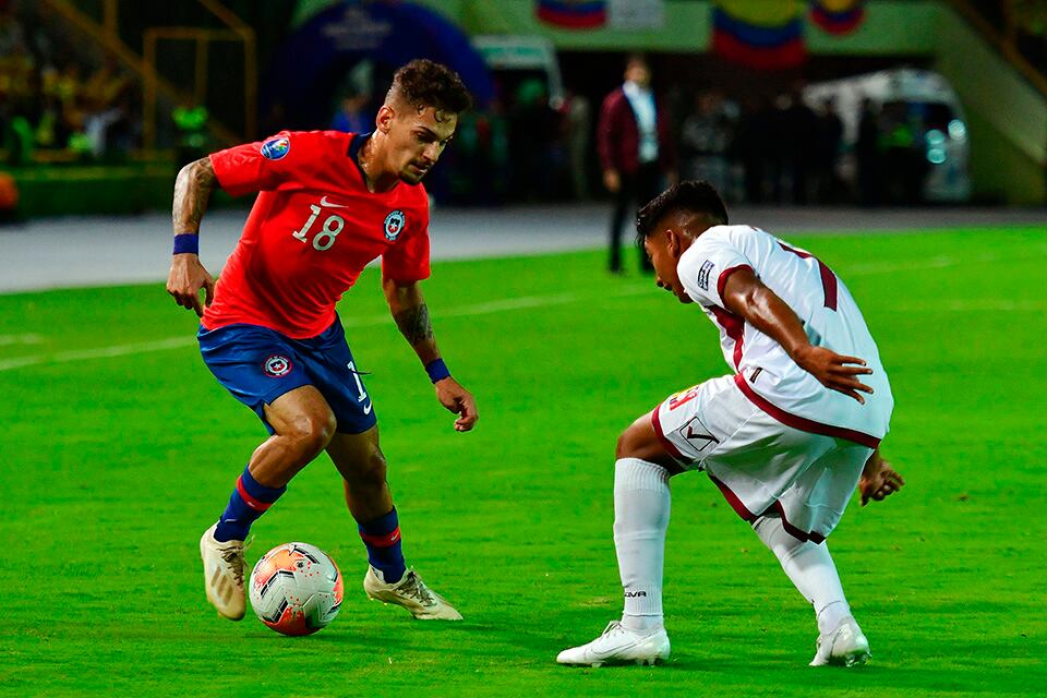 Cavalleri, con la Roja, en el sudamericano de Colombia.