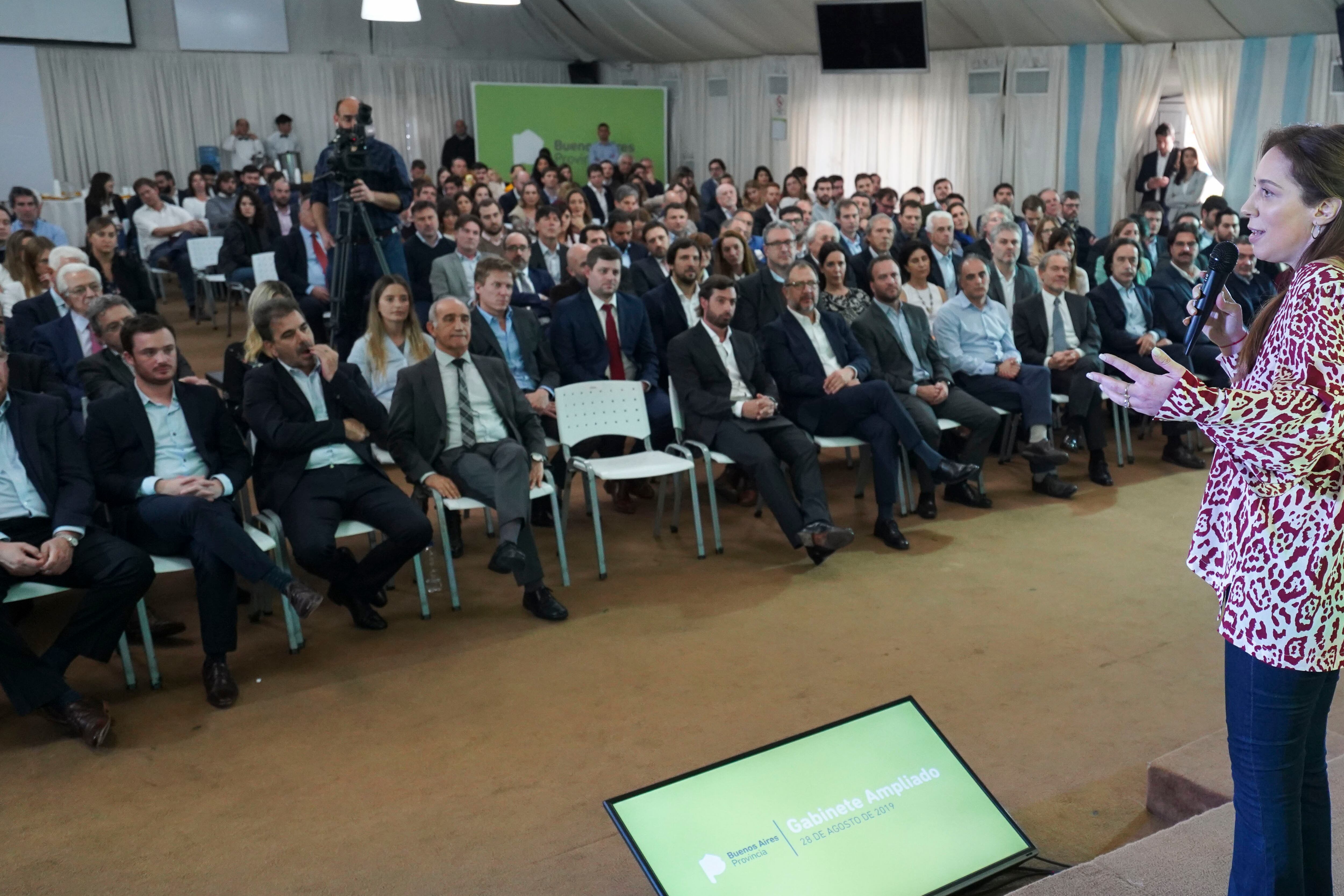 María Eugenia Vidal encabezó un encuentro con 300 funcionarios de su gobierno.