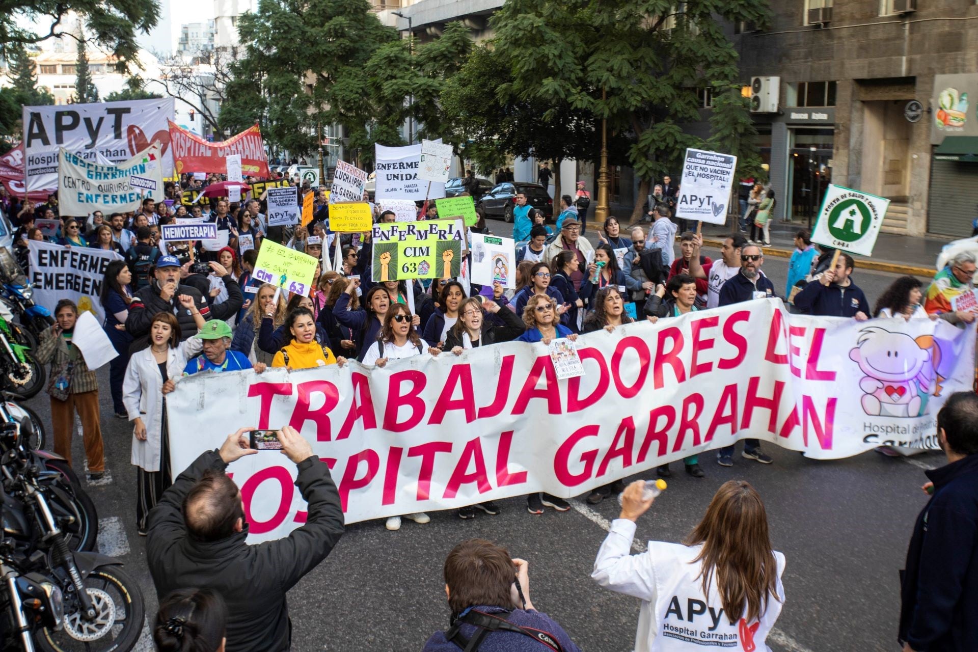 Cortes de tránsito en la Ciudad por la manifetación de los trabajadores del Hospital Garrahan