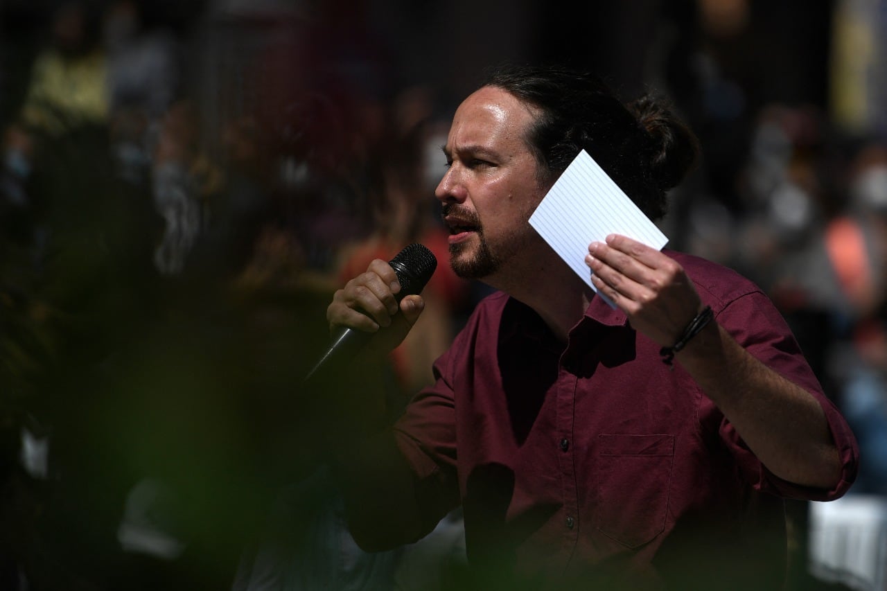 Pablo Iglesias encabeza la lista de Unidas Podemos en Madrid.