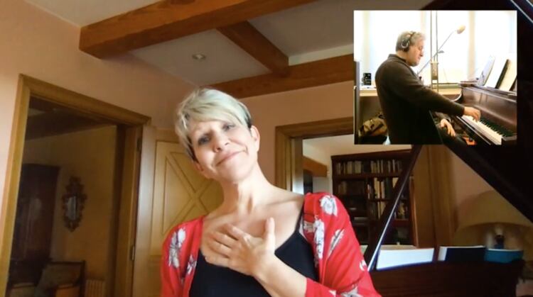 DiDonato y Pappano terminaron emocionados su interpretación de la canción de Ginastera.