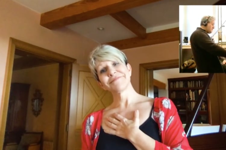 DiDonato y Pappano terminaron emocionados su interpretación de la canción de Ginastera.