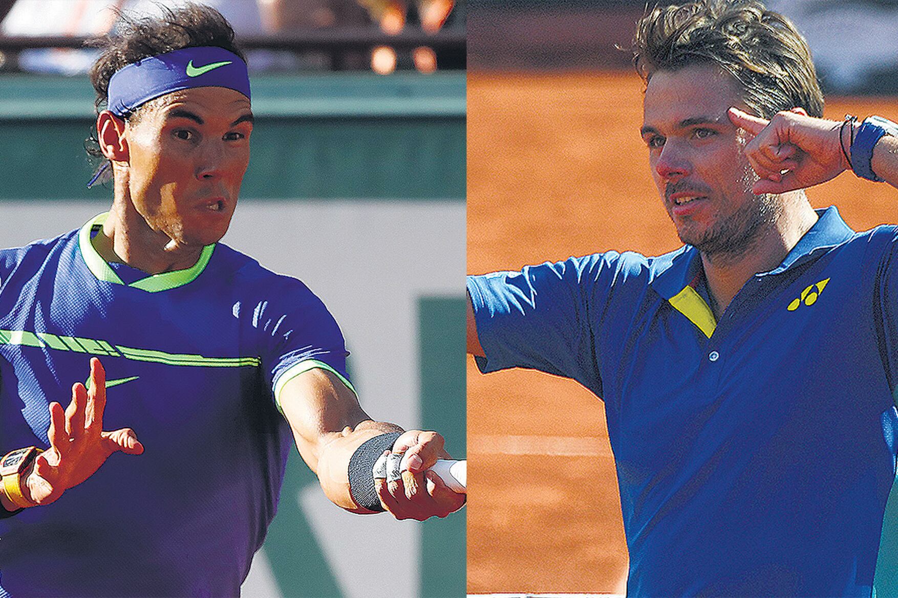 Nadal va por su décimo título en tierra francesa. Wawrinka quiere dar la sorpresa ante el español.