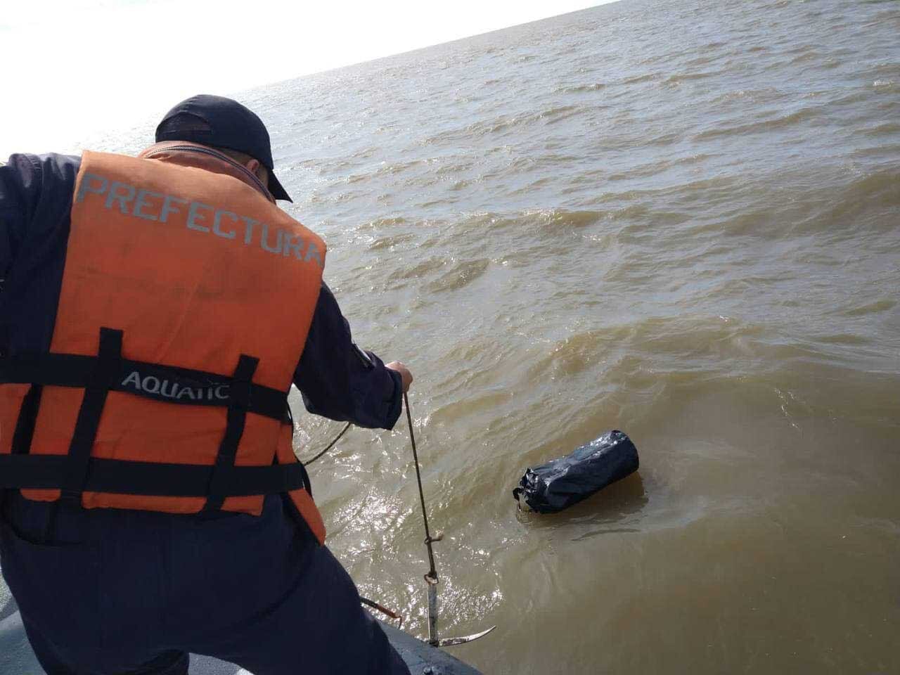 La droga hallada en el Río de la Plata
