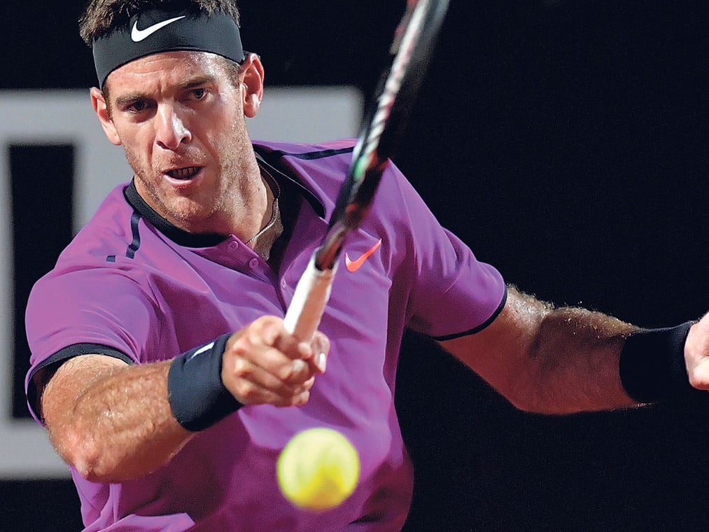 Del Potro no arrancó bien ayer ante el bueno de Djokovic.
