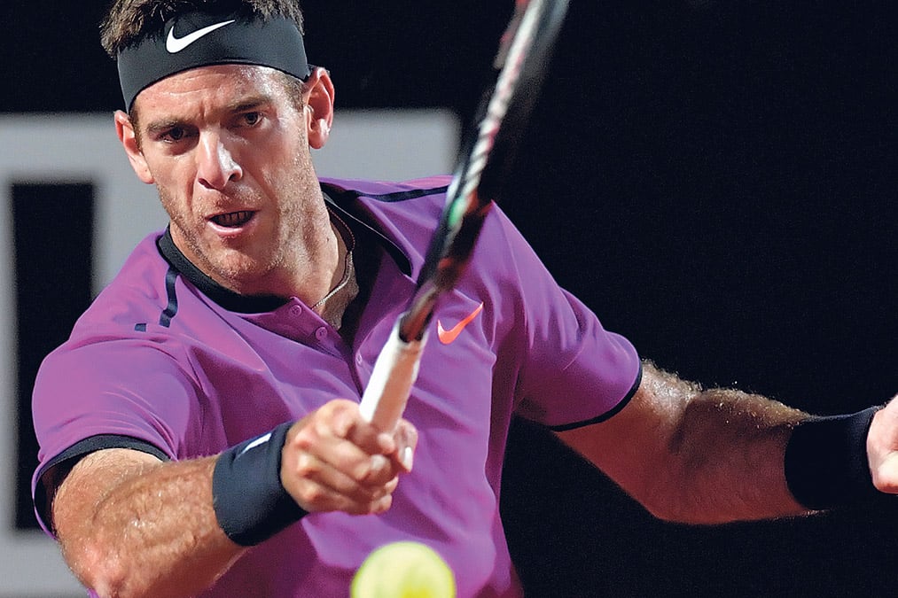 Del Potro no arrancó bien ayer ante el bueno de Djokovic.