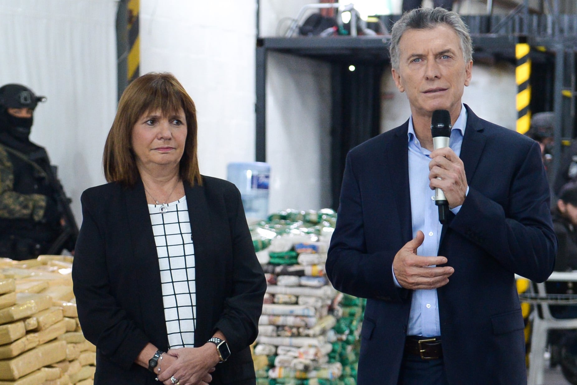 Mauricio Macri y su preferida Patricia Bullrich.