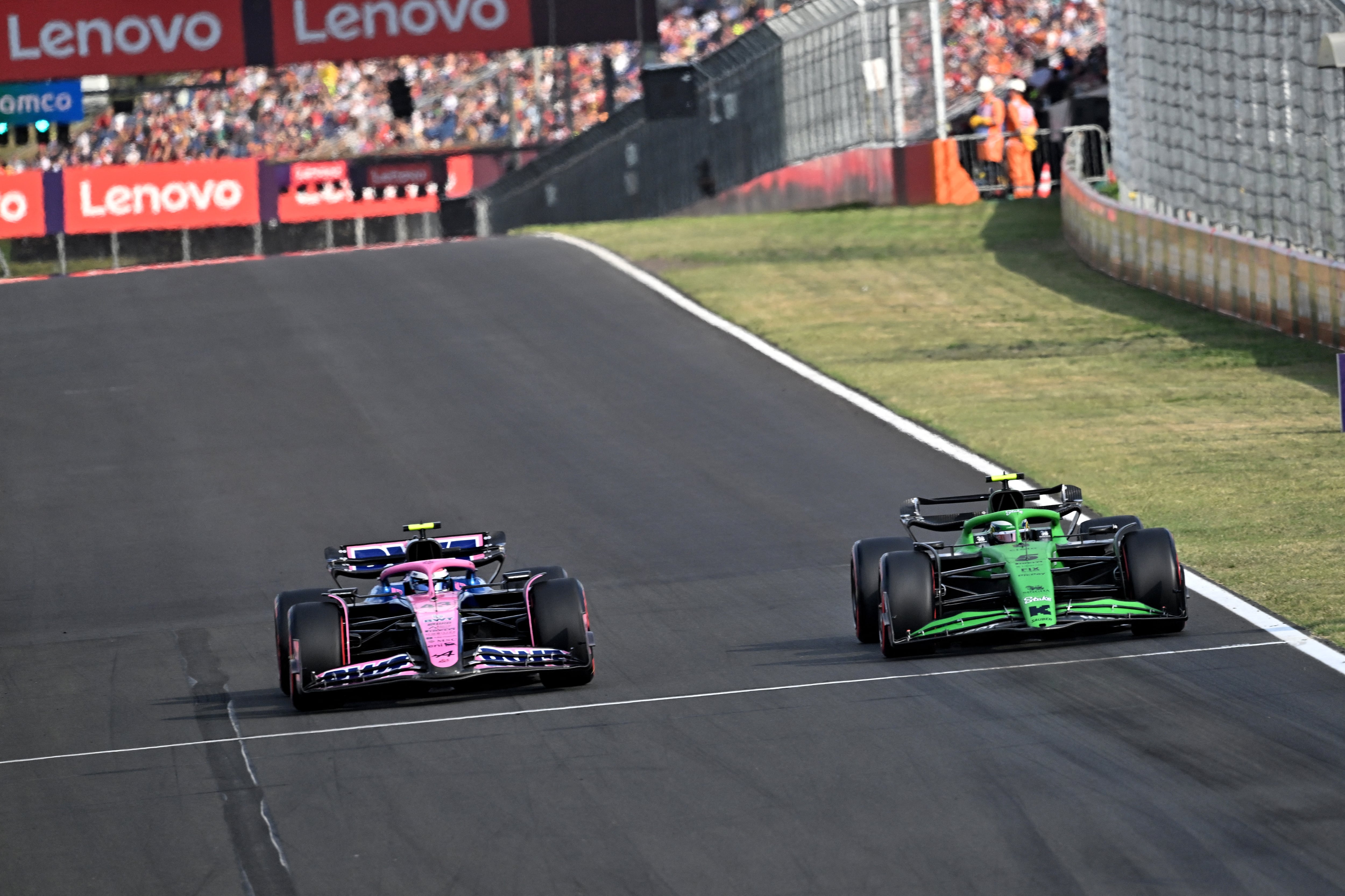 Colapinto, en un mano a mano con el brasileño Gabriel Bortoleto