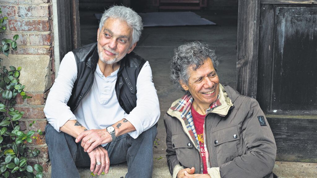 Steve Gadd y Chick Corea, contentos con su grupo.