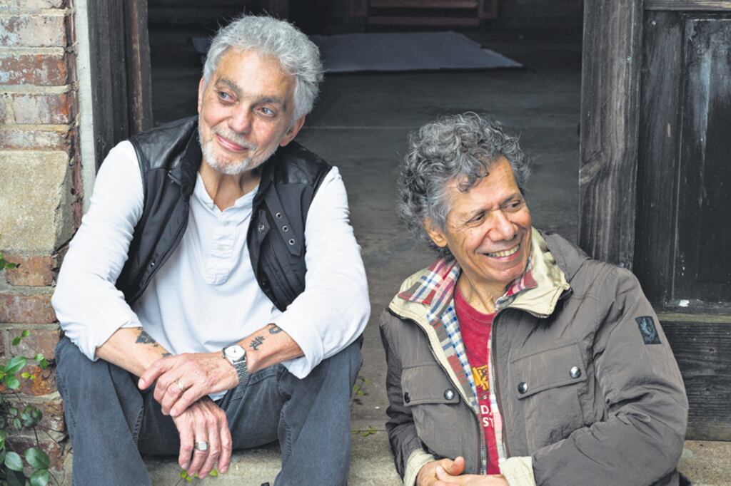 Steve Gadd y Chick Corea, contentos con su grupo.