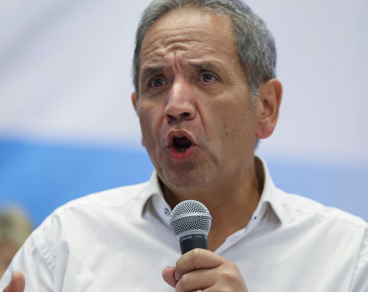 Sergio Palazzo, líder de los trabajadores bancarios. 