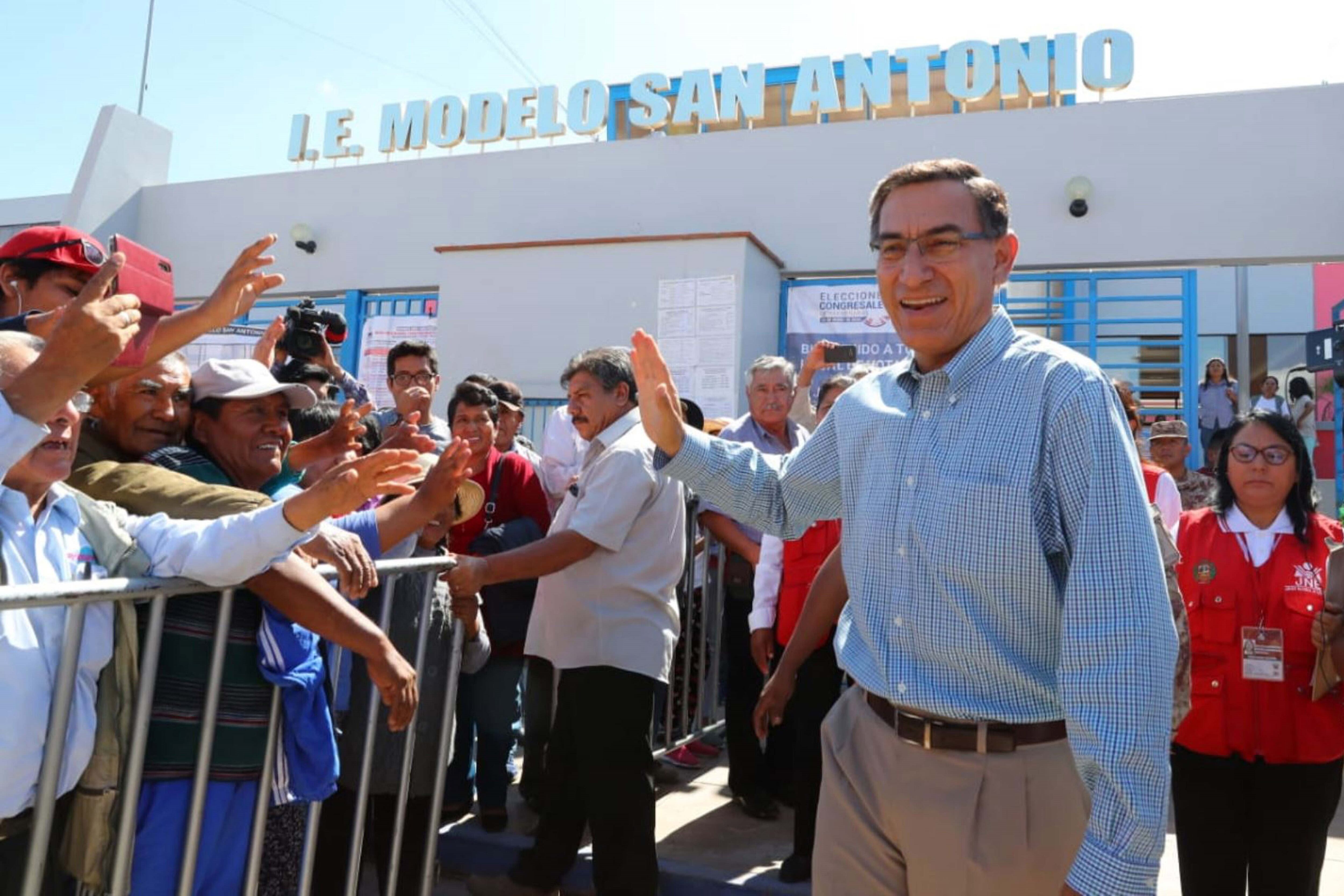 El presidente Vizcarra no presentó candidatos en estas legislativas. 