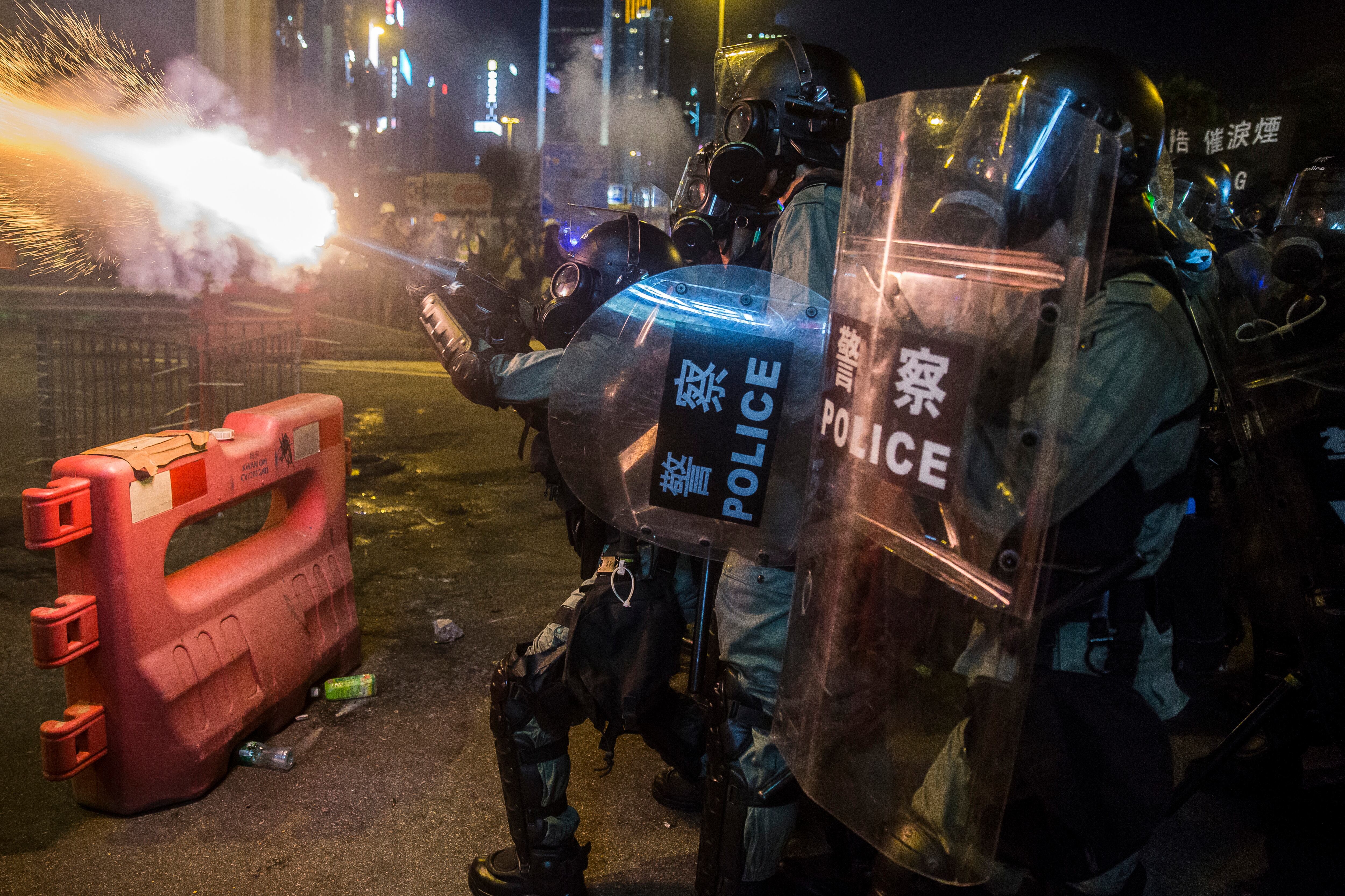 Los policías reprimieron otra jornada de protesta.
