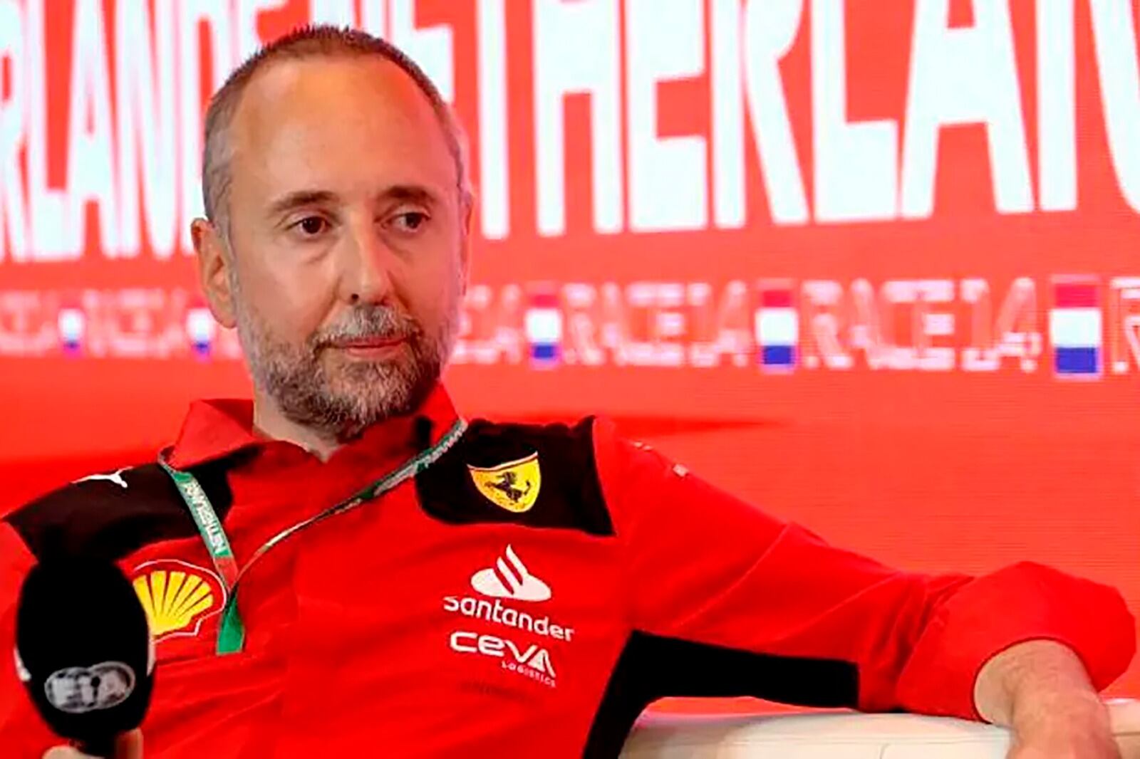 Enrico Cardile, uno de responsables de la escudería Ferrari