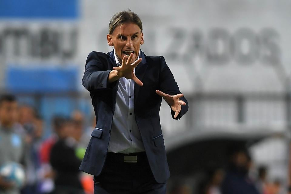 Sebastián Beccacece en acción