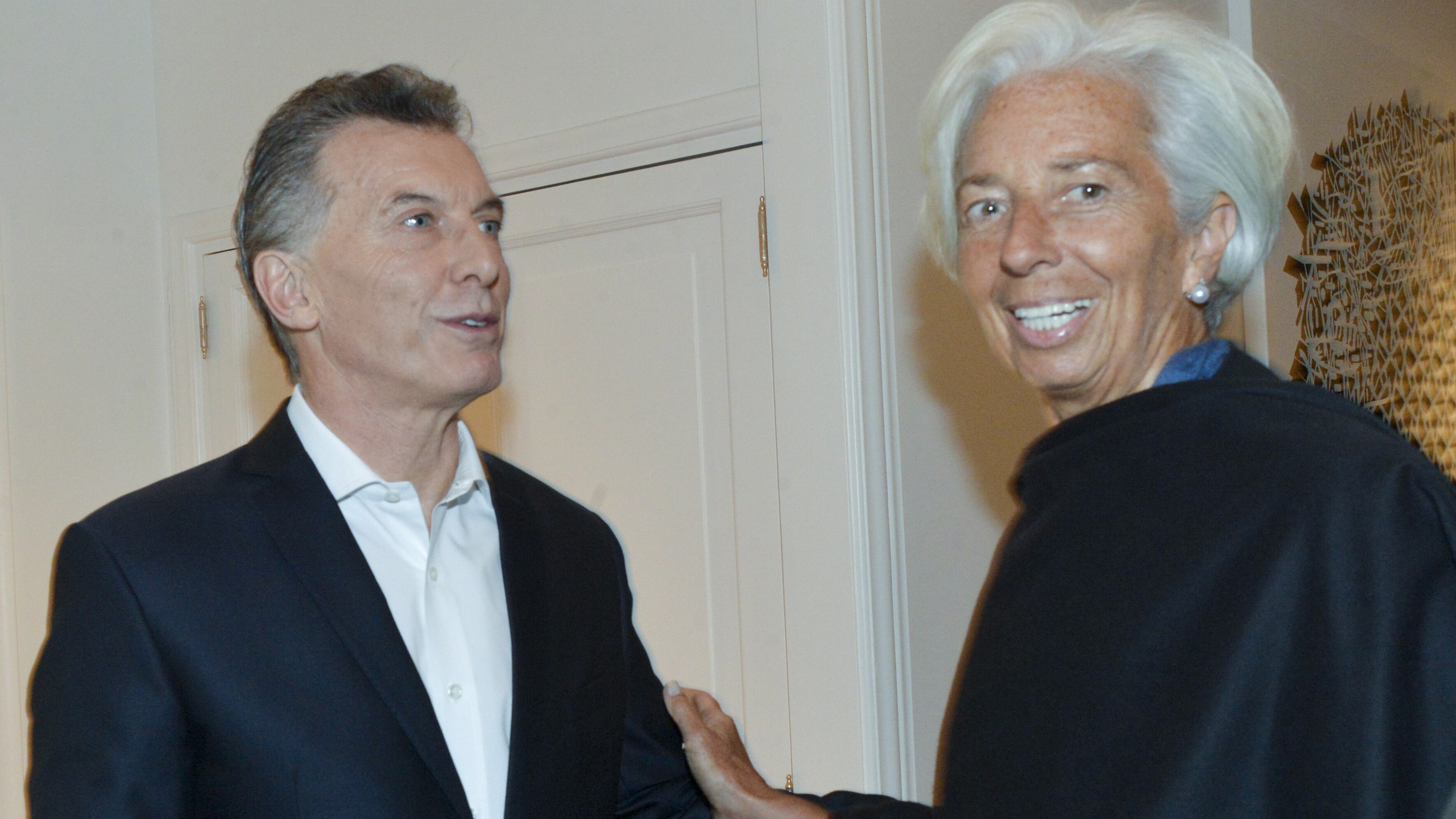 Lagarde con Caputo, en su primera actividad oficial.