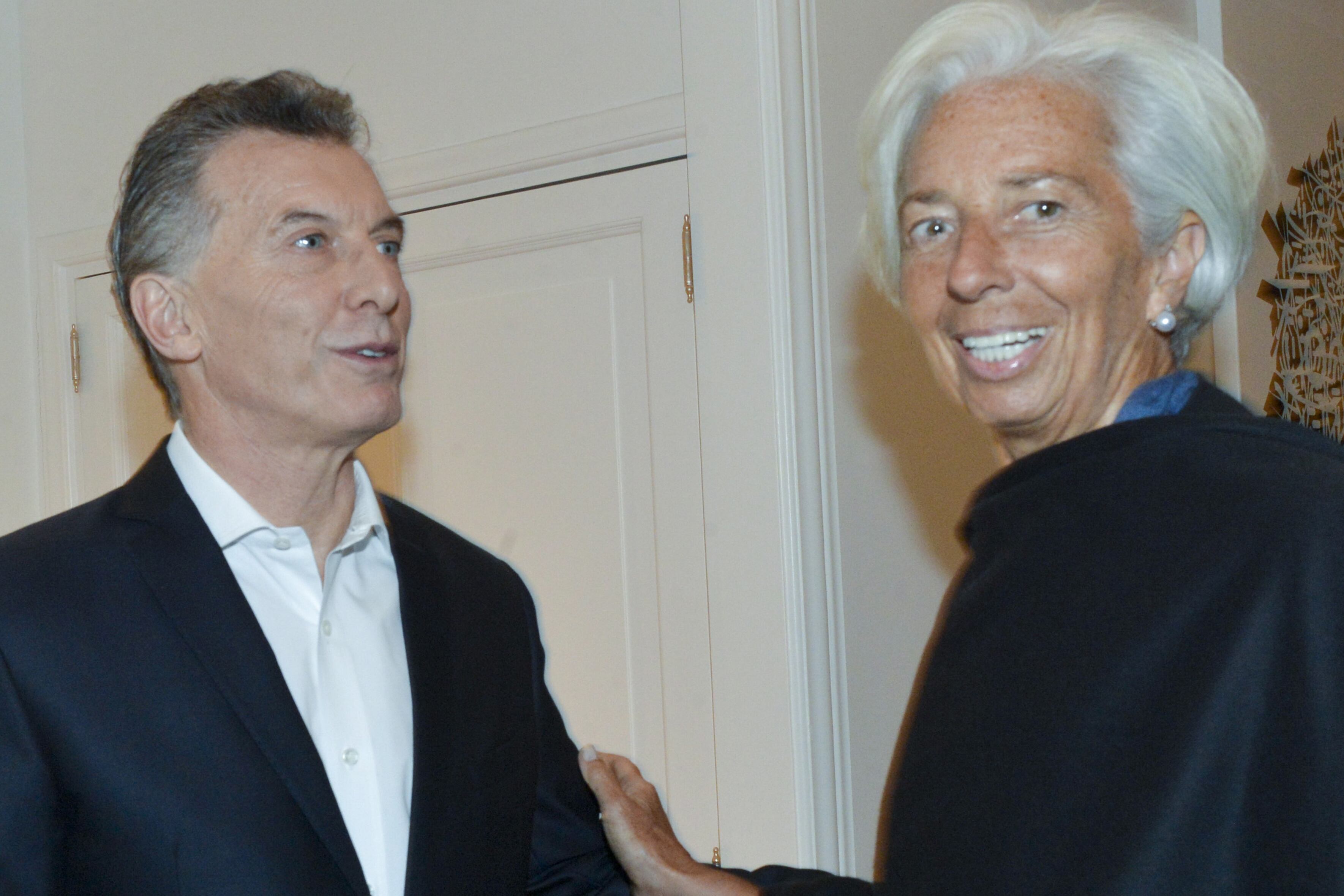 Lagarde con Caputo, en su primera actividad oficial.