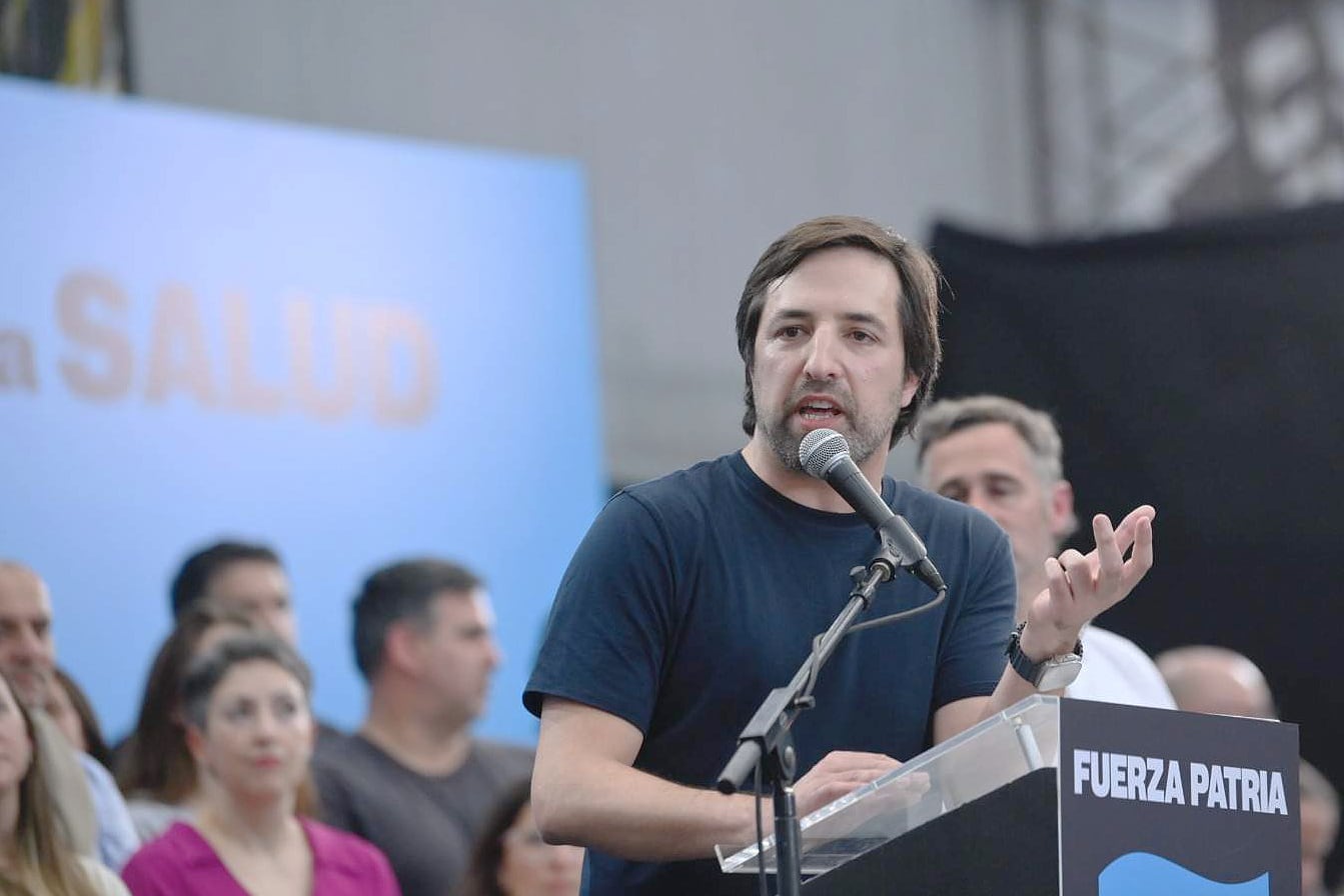 Nicolás Kreplak, el artífice del acto en Pilar. 