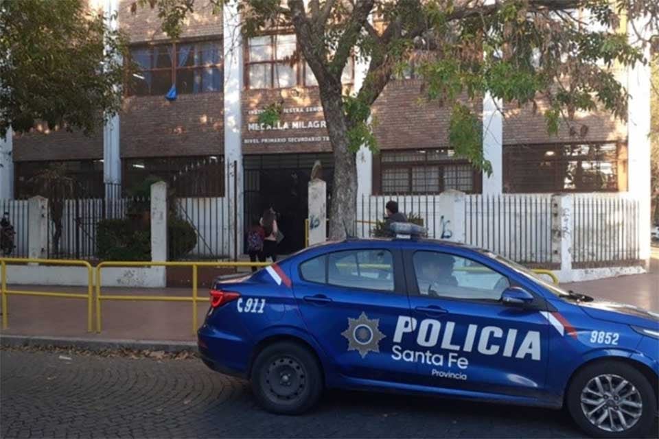 La escuela Medalla Milagrosa fue una que recibió amenazas.