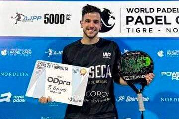 Uno de los ganadores en Nordelta.