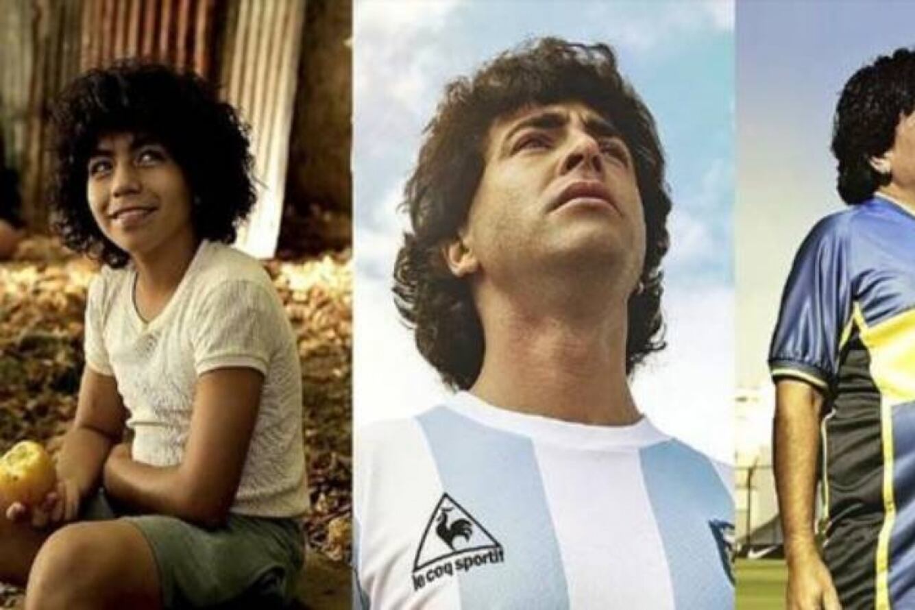 Los tres Maradonas de la serie de Amazon que también se emite en canal 9.