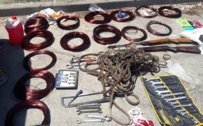 Secuestro de la Policía en la detención de los dos imputados 