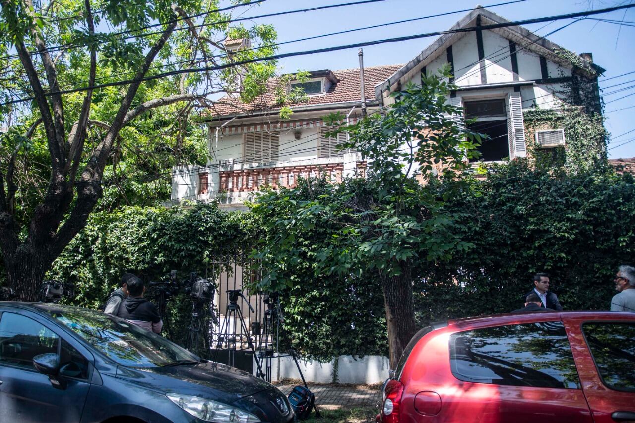 La casona de Vicente López, donde fue cometido el doble crimen.