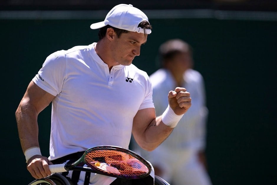 El cordobés Gustavo Fernández se consagró campeón en Wimbledon. Imagen: @gustifernandez4.