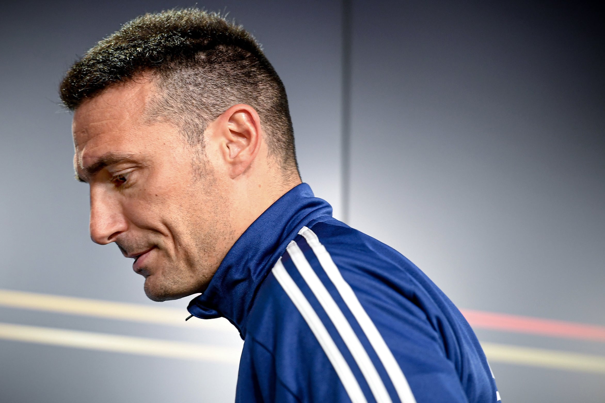 Lionel Scaloni, en conferencia de prensa.