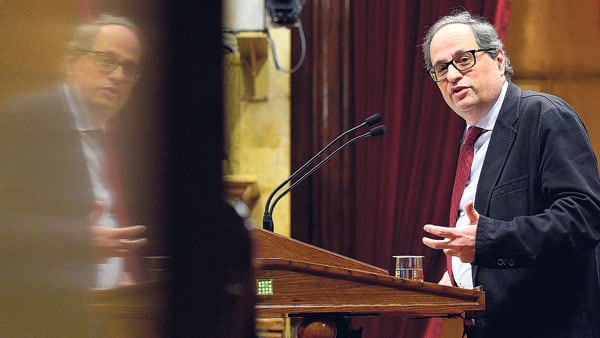 El principal aval del diputado Quim Torra es su independentismo sin matices.