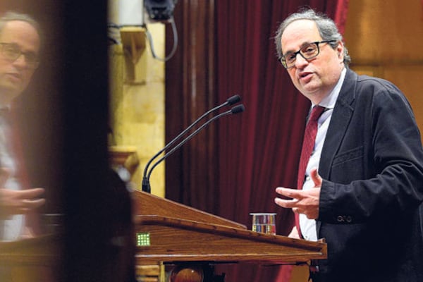 El principal aval del diputado Quim Torra es su independentismo sin matices.