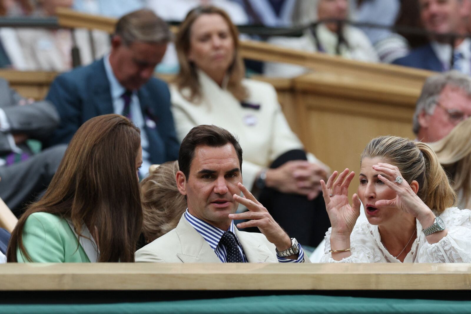 Roger Federer, presente en Wimbledon.