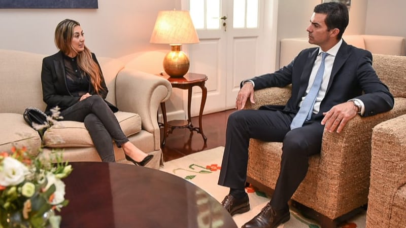 Jacqueline Mendieta y Juan Manuel Urtubey