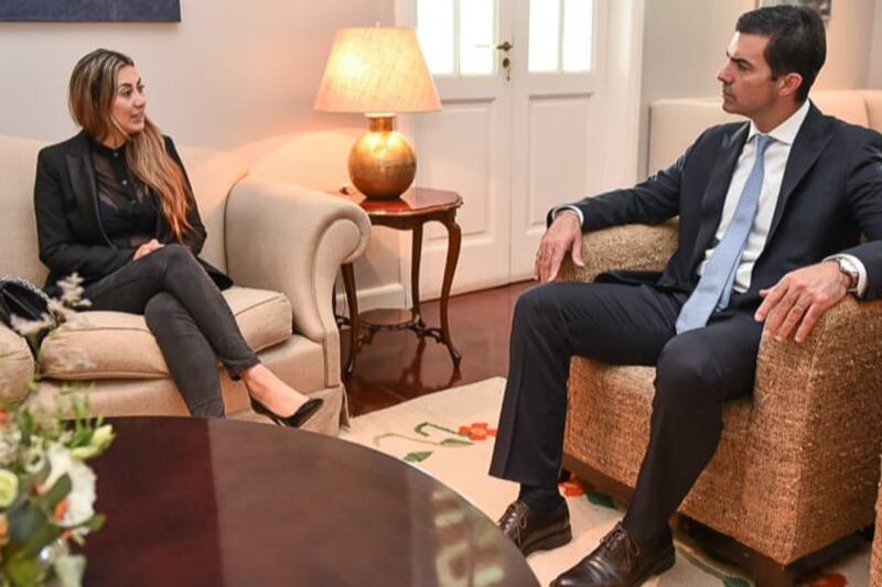 Jacqueline Mendieta y Juan Manuel Urtubey